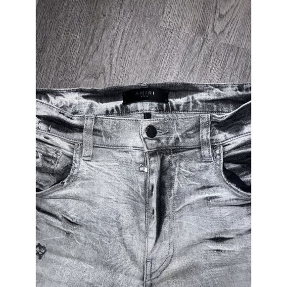 AMIRI Distressed Slim Fit Jeans - Picture 6 of 9